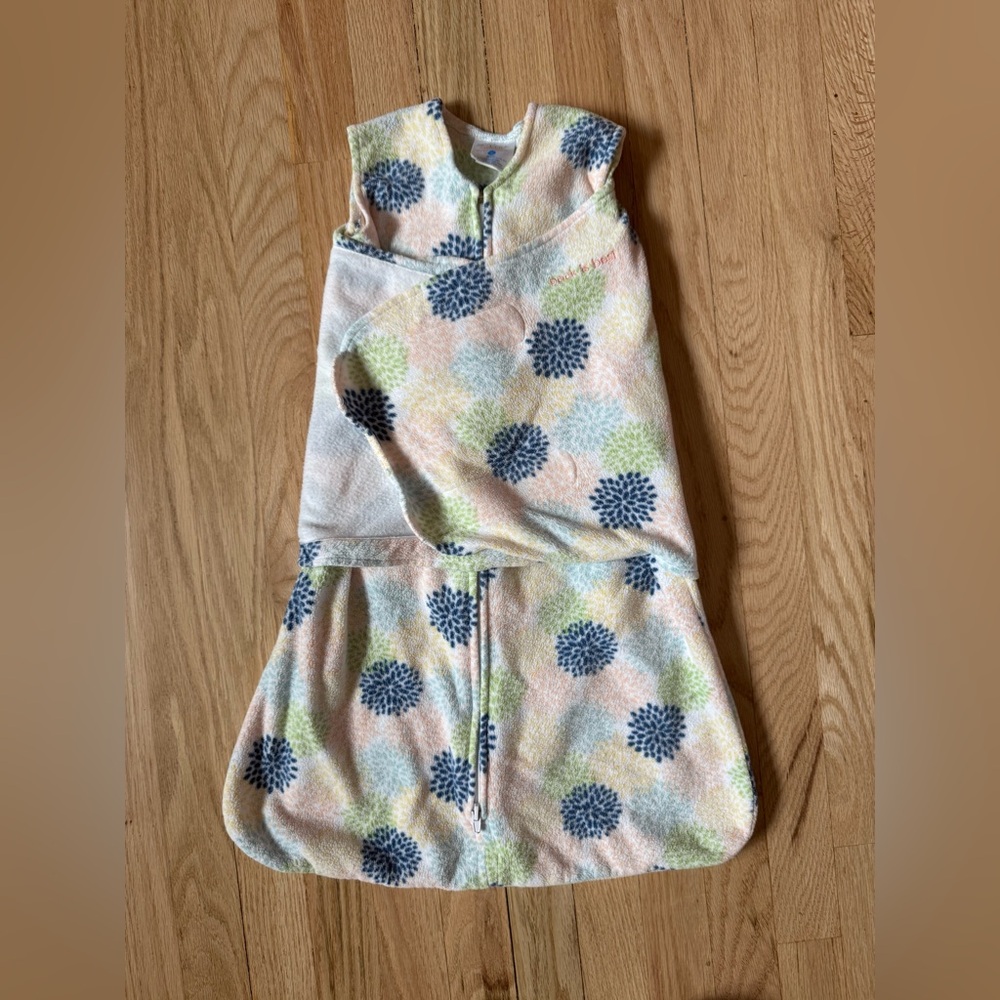 Halo Sleep Sack Swaddle multi color Floral print size 3-6 months